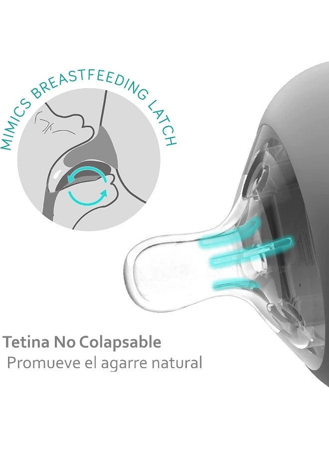 Nanobébé Flexy Silicone Bottles Triple Vented Twin-Pack - Y Cut - Image 2